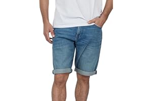 TOM TAILOR Jeans Shorts Herren Stretch Kurz Regular Slim Fit Josh Kurze Hosen Bermuda Shorts Sommer Denim Einfarbig Blau Schwarz 30 31 32 33 34 36 38 40 42