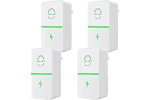 JSvsza Stop Watt Energy Saver Device - 90V-250V Pro Power Saver, WattSave Electricity Saving Box, Stopwatt Reduce Electric Consumption by 28kw, Energy Saving Device, 4pack