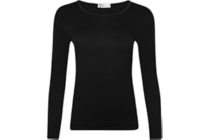 Shop & Stop Ladies Long Sleeve T-Shirt Top Womens Size 8-26