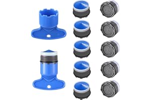 MsTeco Perlatoren für Wasserhähne, 10 Stück Strahlregler M21 Wasserhahn Perlator Wasserhahn Filter Wassersparer für Wasserhahn mit 2 Stück Perlator Schlüssel für Badezimmer, Küche, Hotel