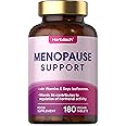 Menopause Supplements for Women | Perimenopause & Menopause Support Complex | 180 Vegan Tablets - 6 Month Supply | with SOYA Isoflavones & Vitamin B6 | by Horbaach