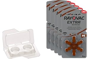 WNS-EMG-WORLD Rayovac Extra Advanced Batteries, size 312, 5 packets (30 cells)
