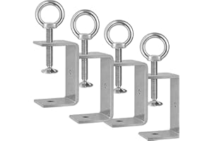 GothicBride 4 Piezas Sargentos G 75mm Acero Inoxidable Abrazadera C Ajustable para Soldadura Carpintero Montaje Doméstico, Rango de Sujeción 35-68 mm