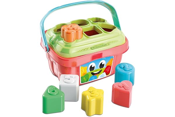 Clementoni | Trieur de Formes Bébé 10–36 Mois | Panier d'Éveil avec 6 Formes Colorées Numérotées | Jouet Éducatif | Coordination Main-Œil | Activité Sensorielle | sans Écran | Plastique Recyclé