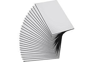 AKOLAFE 25 Pcs Sound Deadening Self Adhesive 37.5x25cm Car Van Sound Deadening Mat 7mm Thick Auto Butyl Van Heat Insulation Waterproof Moistureproof Damping Sheets