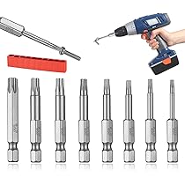Set di 10 punte per cacciavite Torx da 50 mm, punte magnetiche a stella Set di 10 punte per cacciavite Torx da 50 mm, punte magnetiche a stella