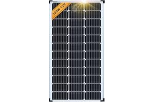 Enjoy solar Mono 100 W 12V Panneau solaire monocristallin Panneau solaire photovoltaïque idéal pour camping-car, abri de jardin, bateau.