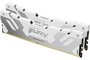‎KINGSTON FURY Kingston FURY Renegade DDR5 RGB Silber/Weiß XMP 48GB (2x24GB) 8000MT/s CL38 DIMM Desktop Gaming Speicher Kit mit 2 - KF580C38RWAK2-48