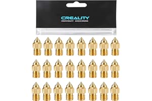 KOYOFEI Creality 24PCS Buses en Laiton pour Imprimante 3D Ender 3 S1, 12 Pièces 0,4 mm, 3 Pièces 0,2 mm, 0,6 mm, 0,8 mm, 1,0 mm pour Ender 3/Pro/V2/Max, Ender 3 V2 Neo, Ender 5/Pro/Plus, CR-10/V2/V3