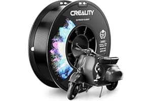 CREALITY PETG Filament 1.75mm 3D Printer Filament, 1kg (2.2lb) Neatly Wound Spool, Dimensional Accuracy ±0.03mm, 2024 Latest Batch, Fit for Ender, Bambu Lab, Anycubic,ELEGOO FDM Printers, Black