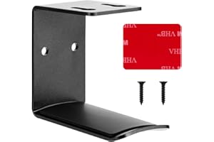 QIMEI-SHOP Kopfhörerhalter Aluminium Headset Halterung Silikon Ohrhörer Aufhänger zum Aufhängen Gaming-Kopfhörer Schwarz 6.5x3.5x5.5 cm