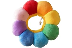 XSQD Collare di protezione per cani e gatti, collare a forma di cono con fibbia regolabile, collare morbido di recupero per animali domestici, collare regolabile per cuccioli, gattini, collare in cotone