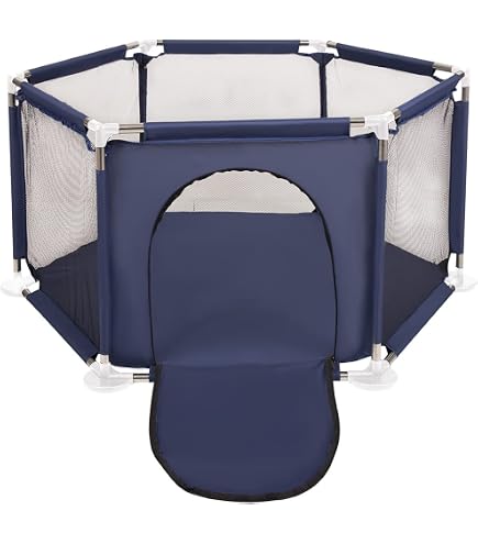 Parc De Jeux Bébé Démontable 126x126x66 Cm - Tissu Oxford Lavable, Stable, Avec 50 Boules Et 4 Ventouses