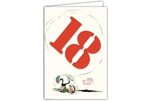 AFIE Gaston Lagaffe GLCT-6052 Carte d'anniversaire 18 ans