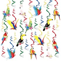 Décorations d'oiseaux Tropicaux Tourbillon Suspendu de Tropical