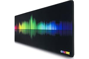 COVACURE Gaming Mauspad - 800 x 300 x 3mm XXL Mauspad Groß Schreibtischunterlage, Fransenfreie Ränder, Rutschfest, für Tastatur und Maus