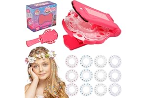 WJIASI Hair Gem Stamper, Hair Decoration Kit with 180 Gems – Gift for Girls Age 6–12 for Birthday, Christmas or Sleepovers, Stocking Stuffers for Teen Girls
