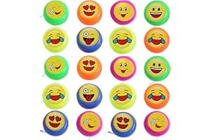 Zuzer 20PCS Yoyo Jouets Professionnel Yo-yo en Plastiques,Enfants Yo-yo Maternelle Puzzle Jouets Nostalgiques Classiques