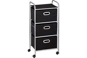 Honey Can Do 3 Drawer Rolling Cart Blk CRT 02184 Black