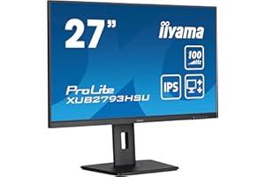 iiyama Prolite XUB2793HSU-B6 68,6cm 27" IPS LED-Monitor Full-HD 100Hz HDMI DP USB2.0 Höhenverstellung Pivot FreeSync schwarz