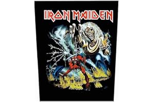 Iron Maiden Back Patch Number of the Beast Official Black Sew On 36cm x 29cm One Size