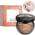 Ninnyi Long Lasting Brighten Foundation Medium, Baked Balance Baked Foundation for Contour and Highlight Face Long-Lasting(2#)
