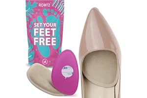 ‎BACK TO ROOTZ Weiche Silikongel-Vorfußpolster. Selbstklebende Mittelfußpolster für Schuhe. Finden Sie Linderung bei Schmerzen, hohen Absätzen und unbequemen Schuhen (Memory-Schaum)