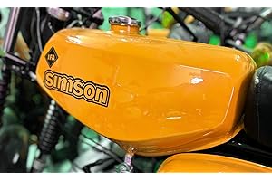 2TAKTSHOP Transparente Simson S50B Aufkleber IFA Electronic Tank Seitendeckel Hell Premium