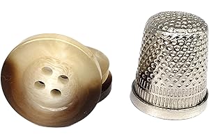 BOTIBOTON SL Bottoni di corno per camicie - giacche - cappotti (ecrù - grigio - marrone) - 5 misure - Accessori per il cucito - Prodotto e spedito da Spagna (Ecrù, 20 mm)