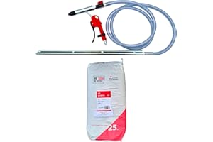 MR. SODA BLASTER Soda Strahlpistole mit Schlauch und Regulierung - Set mit 25 kg Soda Strahlmittel - auch als Druckluft Sandstrahlpistole zum Sandstrahlen geeignet