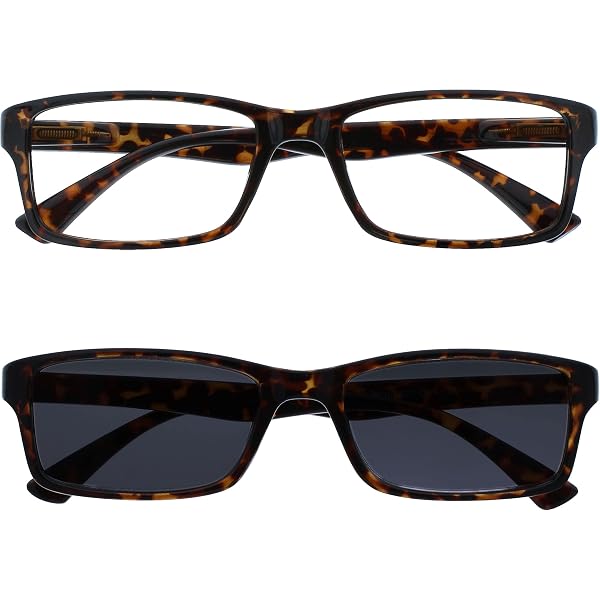 Lunettes De Lecture Soleil Homme - Protection UV400 - Style Designer - Force +2.00 - Noir