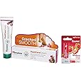 Himalaya Herbals Strawberry Shine Lip Care, 4.5g & Himalaya Wellness Foot Care Cream, 50gm | Moisturizes and Soothes Feet