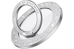 Syncwire Mobile Phone Ring Holder Magnetic for MagSafe, Magnetic Phone Ring Holder 360° Rotatable as Stand Ring Holder Mobile Phone Holder Magnetic for iPhone 16 Pro Max, Smartphone Accessories for