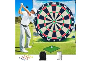 KBIBCK Set de Juego de Golf para Casa, 180x180cm The Casual Game Set, Tapete de Entrenamiento, Adecuado para Entrenamiento, para Amantes y Principiantes