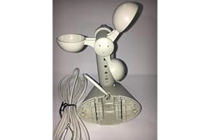 Almot 934 Détecteur de vent et de soleil avec loupe – Anémomètre pour contrôle météorologique complet pour centrale de stores occultants