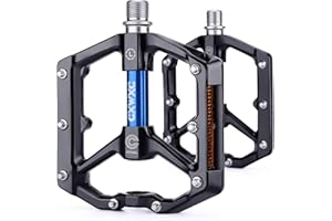 CXWXC Road/MTB Bike Pedals - Aluminum Alloy Bicycle Pedals - Mountain Bike Pedal with Removable Anti-Skid Nails