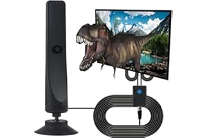 CHUYILEE Rewave TV-Antenne, DVB-T2-Antenne, Freeview, digitale TV-Antenne für den Innenbereich, mit starkem Signal, über 1700 km Reichweite, Smart-TV-Antenne für den Innenbereich, unterstützt