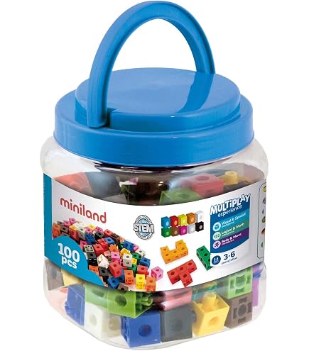101 Cubes en bois colorés - Un jeu - Hape 101 Cubes en bois colorés - Un jeu - Hape