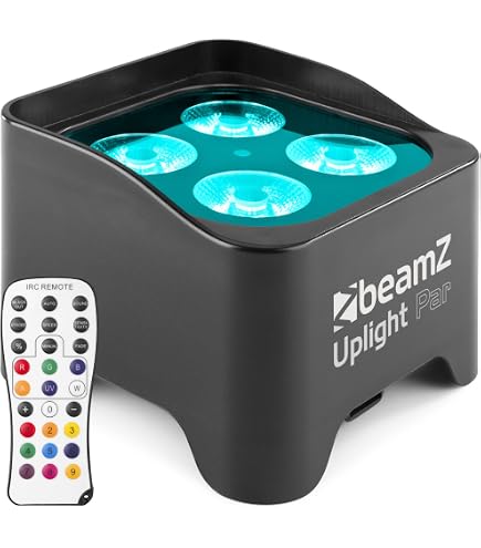 BeamZ BBP96S: 6er Set Akku-LED-Strahler Mit RGBAW-UV Licht & Wireless DMX – Bis Zu 9h Laufzeit, Perfekt Für Events & Party