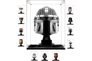 TOOLO 20x20x25cm Vitrine Exposition pour Lego 75304 75277 75276 76165,3mm Acrylique Transparent Grand Boîte de Présentation,d'Affichage Anti-Poussière pour Collection Figurine Jouets