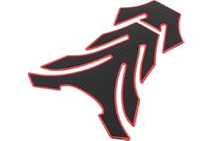 F FIERCE CYCLE Motorrad Tankpad Tankschutz Kraftstofftank Aufkleber 3D PVC Gummipad Rot