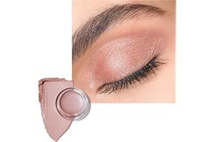Oulac Sombras de Ojos Rosa Mate | Base de Sombras de Ojos Resistente al Agua y de Larga Duración | Textura Cremosa y Acabado Mate | a Prueba de Manchas | Vegano | 06g (CM05) Nubile