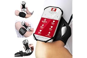 ANGGO Sportarmband Mit Kopfhörer Tasche, 3 in 1 Fahrrad Handyhalterung Handy Armband Joggen Handyhalterung Arm, Handytasche Sport zum Joggen für 4.5''-7'' iPhone Samsung iPhone