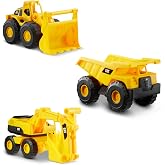 Camiones Mini Crew 3 Pack - Volquete, Cargadora de ruedas y Excavadora CatToysOfficial