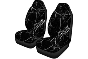 Belidome Autositzbezüge in Schwarz-marmoriert, Damen, Herren, strapazierfähig, weich, universelle Passform, SUV, Van, Limousine