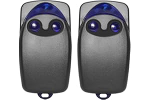 Suoxiom 2 Pezzi 433.92MHz Telecomando Cancello per NICE FlO2r-s, Telecomandi 2 Tasti Rolling Code per Nice Bella Porta Automatica Compatibile con Ricevitori FLOXR FLOXIR FLOX2R OXI OX2