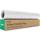 Cricut Transfer Tape for Vinyl, 12" x 15 Feet, Medium Adhesion Clear Transfer Paper, Bubble-Free and Residue-Free Application