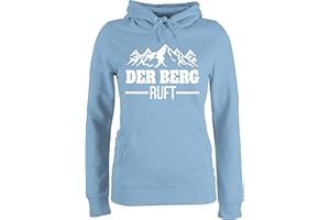 Shirtracer - Pullover Damen Hoodie Frauen - Skiurlaub Apres Ski - Der Berg Ruft