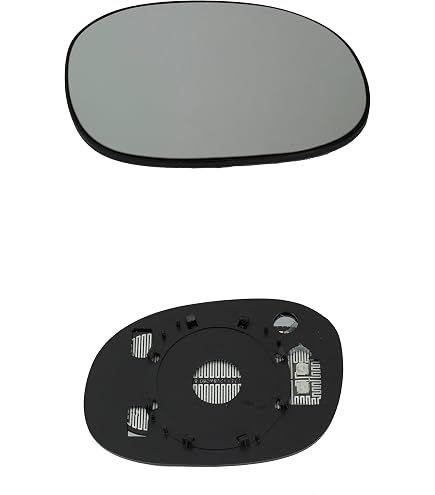 Specchietto Retrovisore Sinistro Manuale Per Citroen C2 (2003+) – Nero, Non Riscaldabile, Vetro Convesso