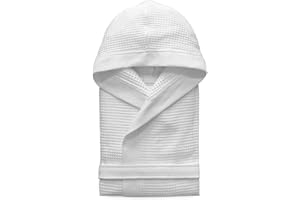 Morbidissimi Accappatoio Nido D’Ape Per Uomo e Donna Con Cappuccio, Cinturino e 2 Tasche, Accappatoi Leggeri Puro Cotone, Pratico e Compatto, S276